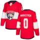Men's Jacob Markstrom Florida Panthers ＃0 Authentic Red Home Jersey